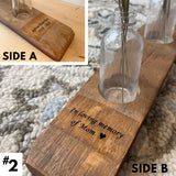 The Sylvia Stave - Custom Engraved Candle Holder - Staving Artist Woodwork