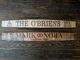 Custom Painted Wine Barrel Sign - Staving Artist Woodwork