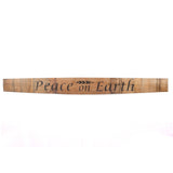 PEACE ON EARTH Wine Barrel Stave - Staving Artist Woodwork