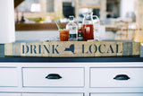DRINK LOCAL Wine Barrel Stave (NY State) - Staving Artist Woodwork