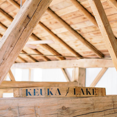 KEUKA LAKE Wine Barrel Stave - Staving Artist Woodwork