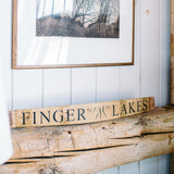 Horizontal FINGER LAKES Wine Barrel Stave - Staving Artist Woodwork