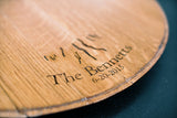 Engraved Revolving Tray - Staving Artist Woodwork