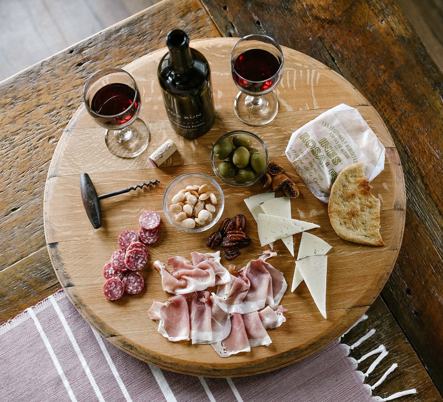 wine barrel stave with bud vases Staving Artist Woodwork