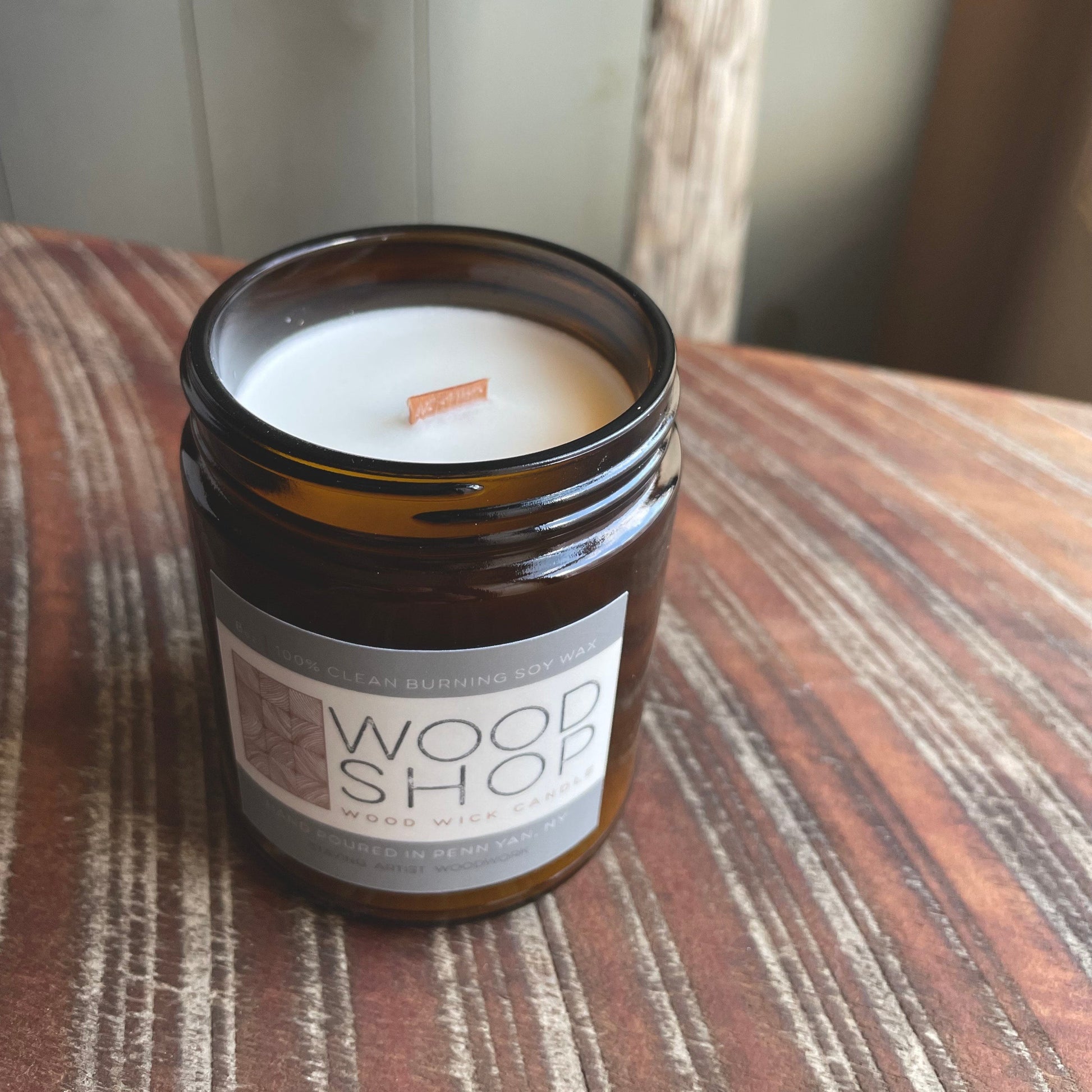 WOODSHOP - Hand-poured Soy Candle - Staving Artist Woodwork