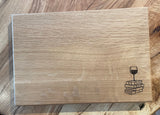 wine and books cheese board staving artist woodwork