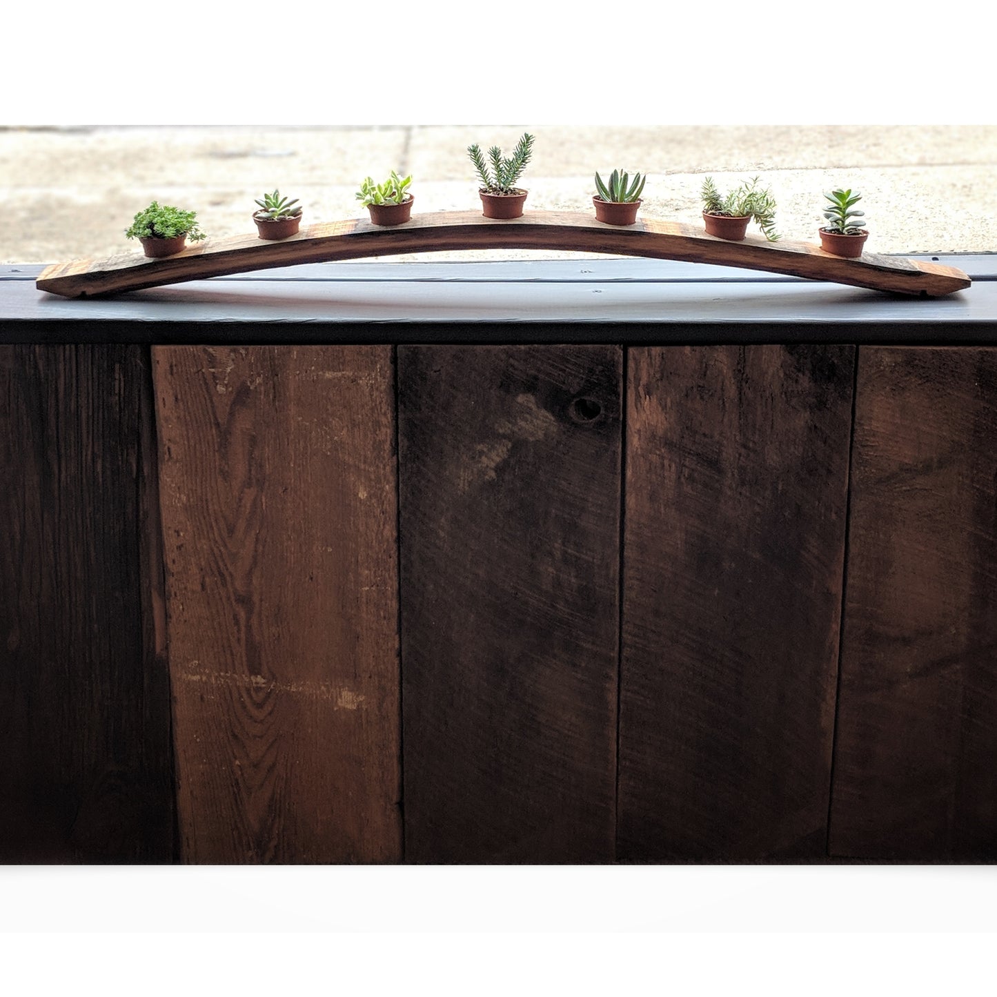 Wine Barrel Stave Candle Holder  (7 Hole) - Staving Artist Woodwork