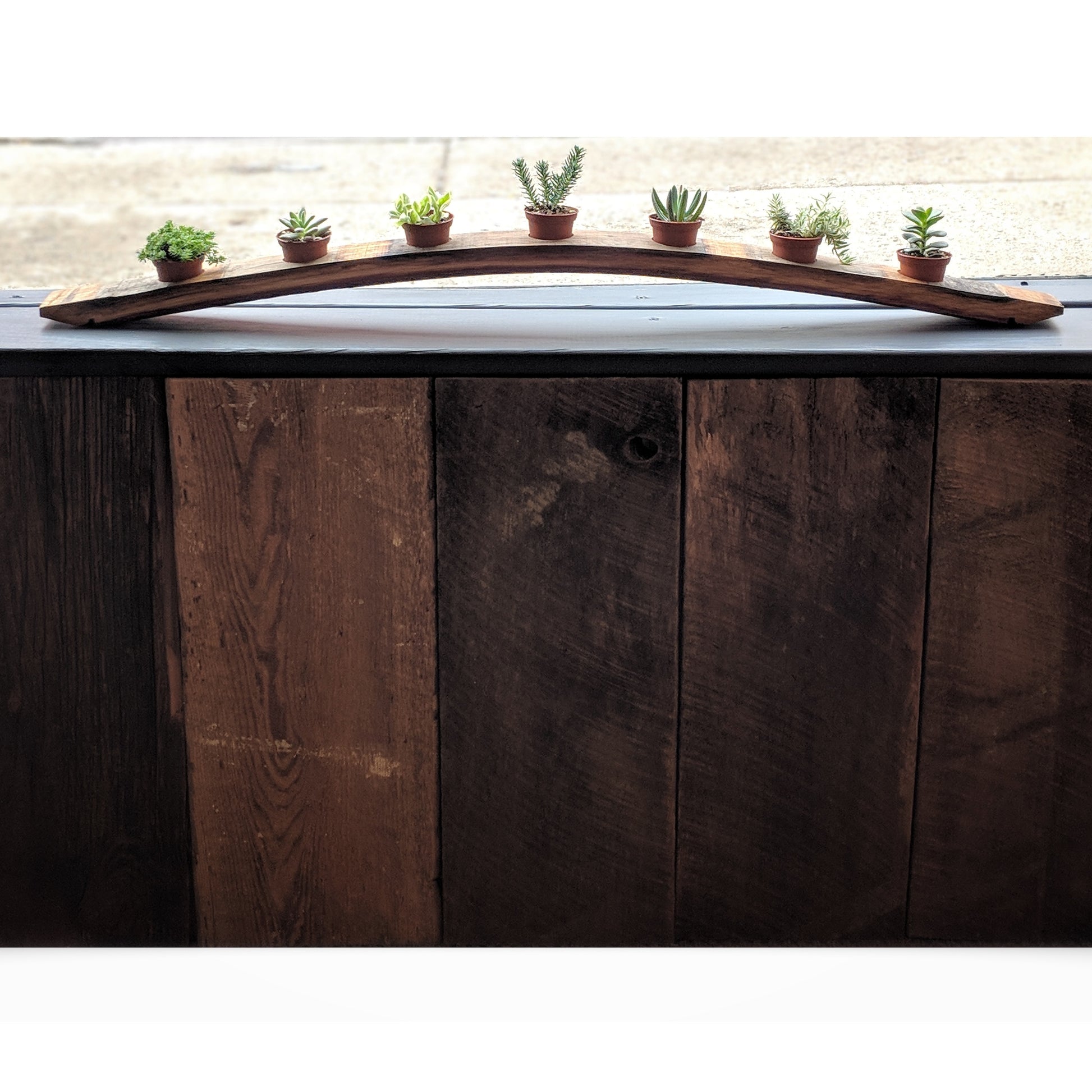 Wine Barrel Stave Candle Holder  (7 Hole) - Staving Artist Woodwork