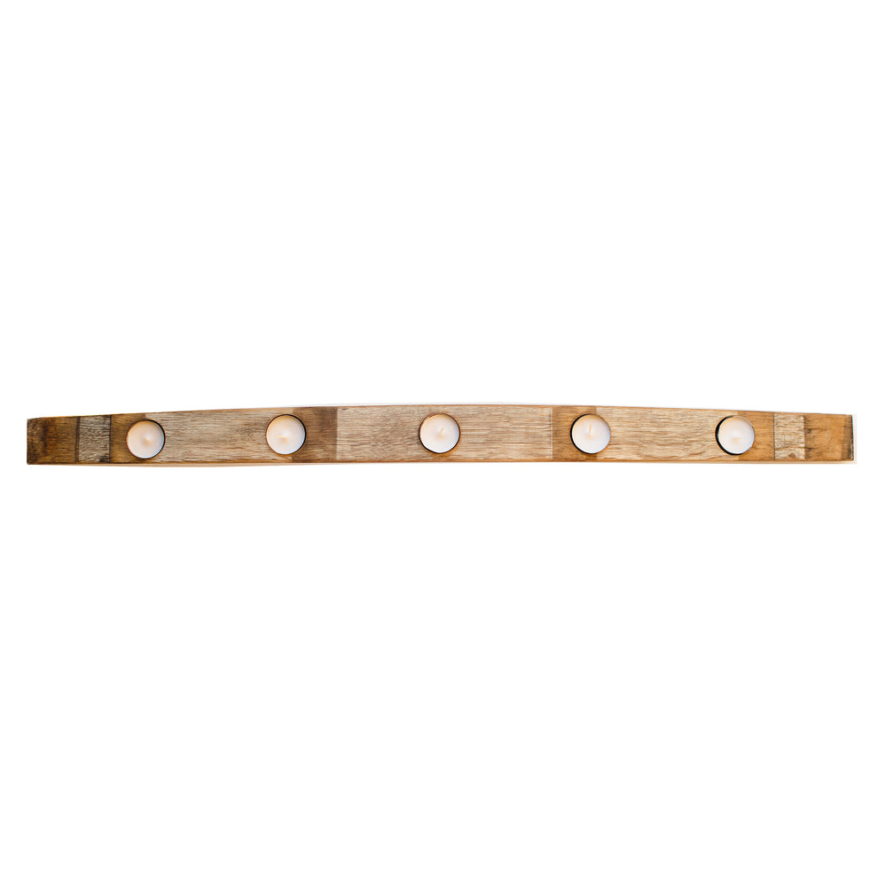 Gathering Stave – 5 Light Wine Barrel Candle Holder – Staving Artist ...