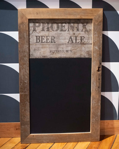 Phoenix Beer Chalkboard - Staving Artist Woodwork