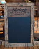 Sigler's Beverages Chalkboard - Ithaca - Staving Artist Woodwork