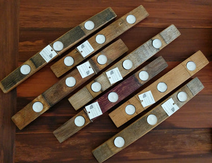 Wine Barrel Stave Tea Light Holder (3 hole) - Staving Artist Woodwork
