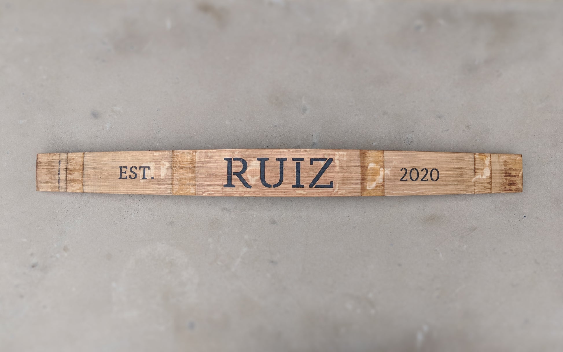 Custom Painted Wine Barrel Sign - Staving Artist Woodwork