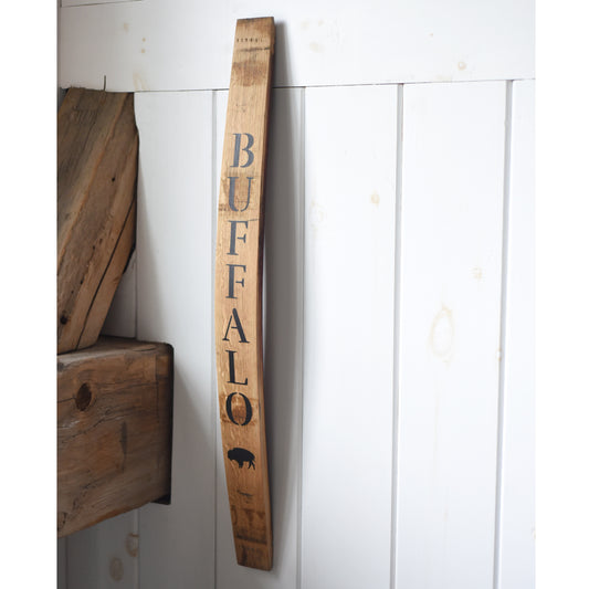 BUFFALO Wine Barrel Stave - Staving Artist Woodwork