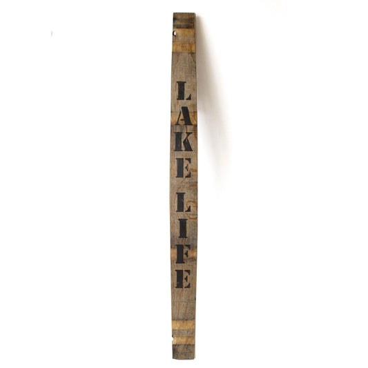 LAKE LIFE Wine Barrel Stave - Staving Artist Woodwork