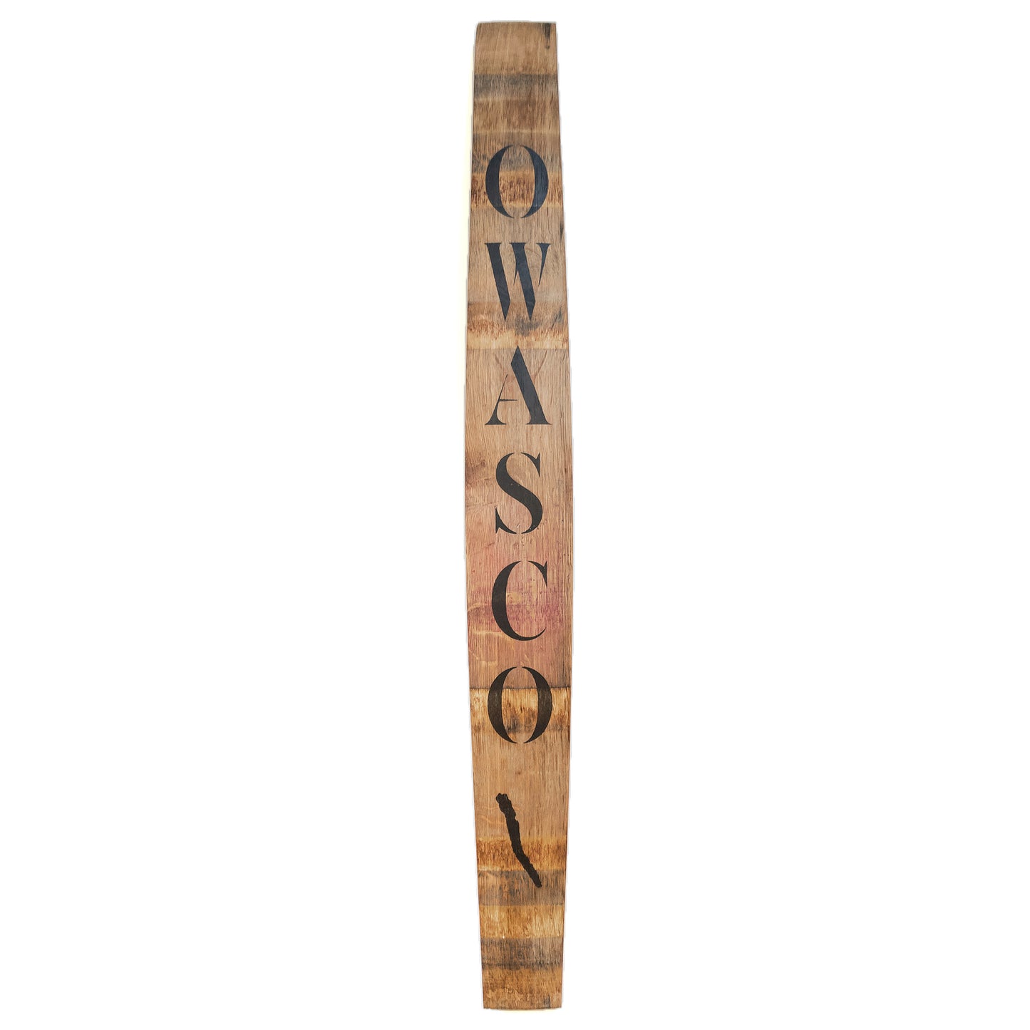 Owasco Lake Vertical Wine Barrel Stave – Rustic Finger Lakes Décor ...