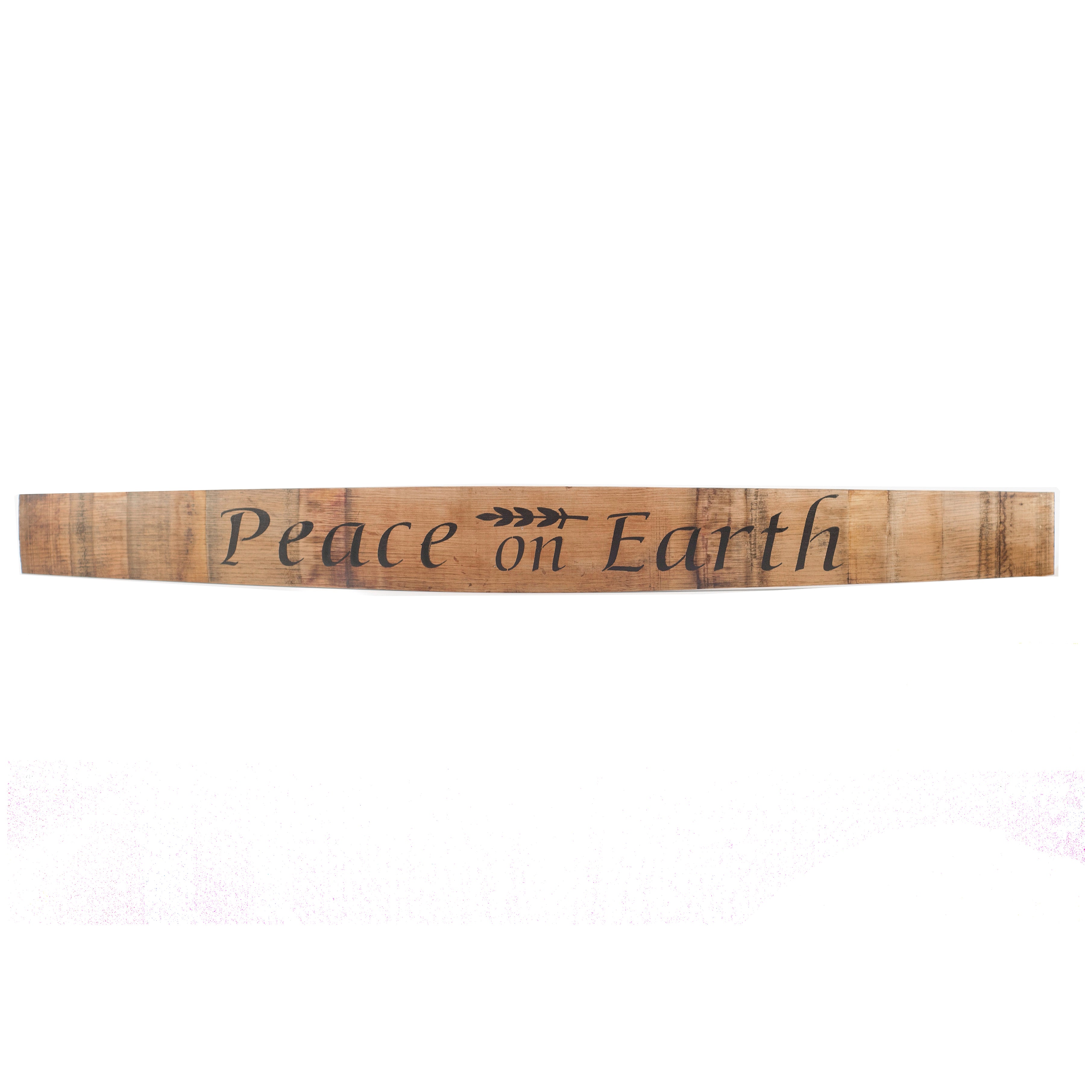 PEACE ON EARTH Wine Barrel Stave – Staving Artist Woodwork