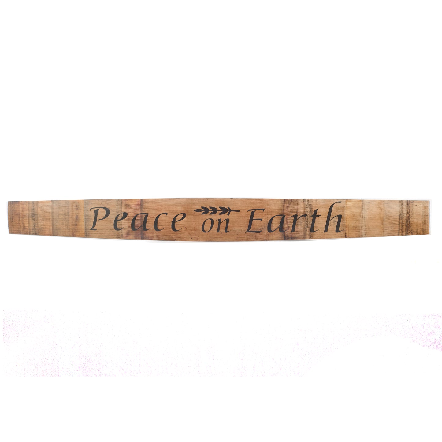PEACE ON EARTH Wine Barrel Stave - Staving Artist Woodwork