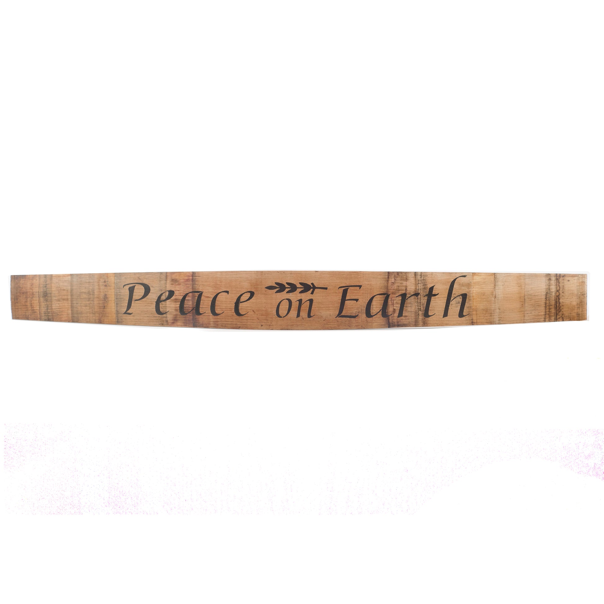PEACE ON EARTH Wine Barrel Stave - Staving Artist Woodwork