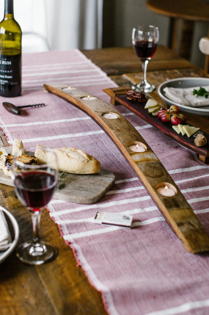 Wine Barrel Stave Candle Holder (5 Hole) - Staving Artist Woodwork