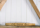 OUR HAPPY PLACE KEUKA  Wine Barrel Stave - Staving Artist Woodwork