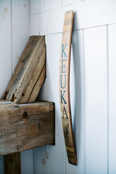 KEUKA Wine Barrel Stave | Staving Artist Woodwork